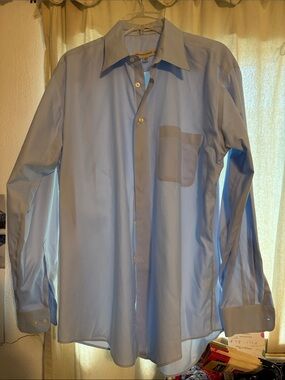 Pronto Uomo Sky Blue Long Sleeve Dress Shirt